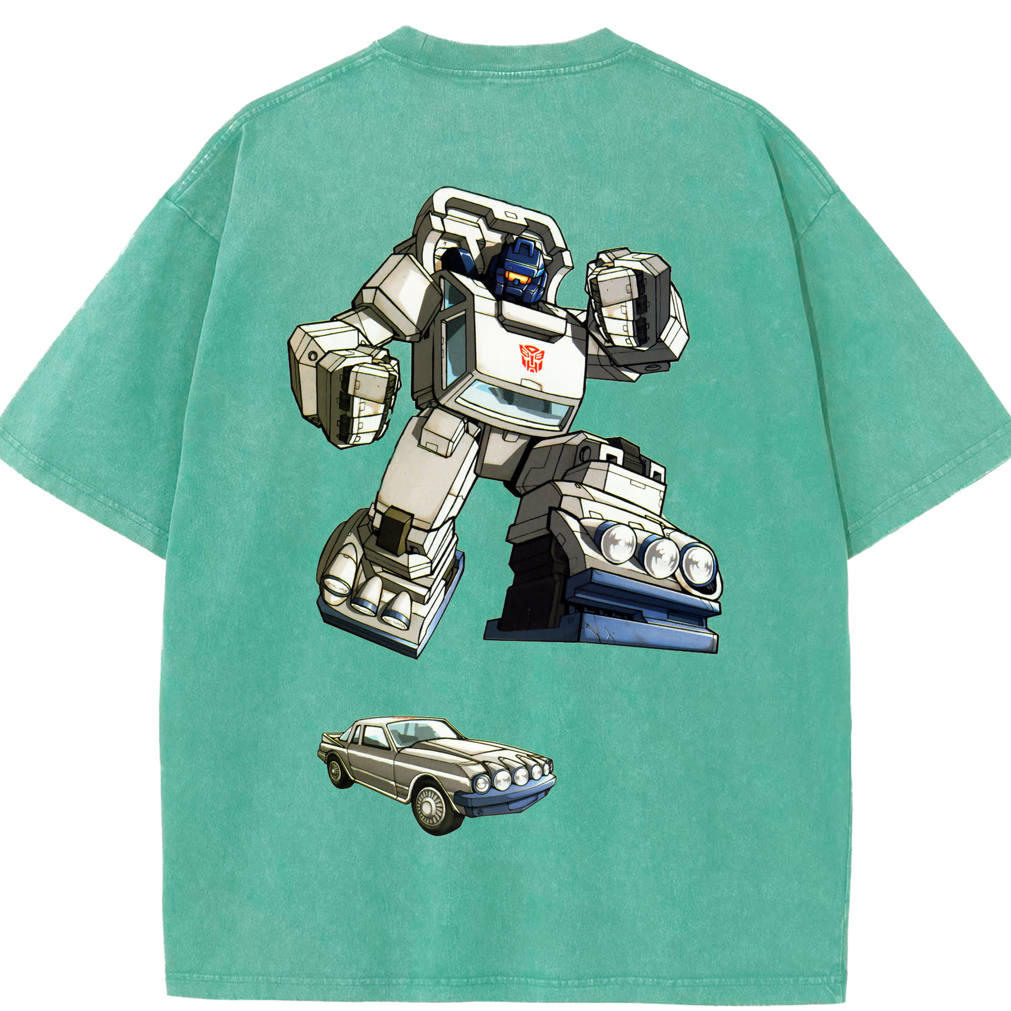 （画像用）  綿100% ヴィンテージ風 半袖Tシャツ（背面プリント）